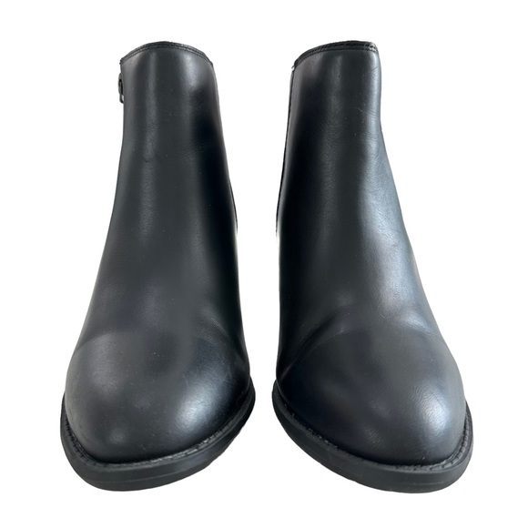 Vionic Madeline Black Leather Block Heel Ankle Booties Women’s Size Size 5 - Picture 7 of 16